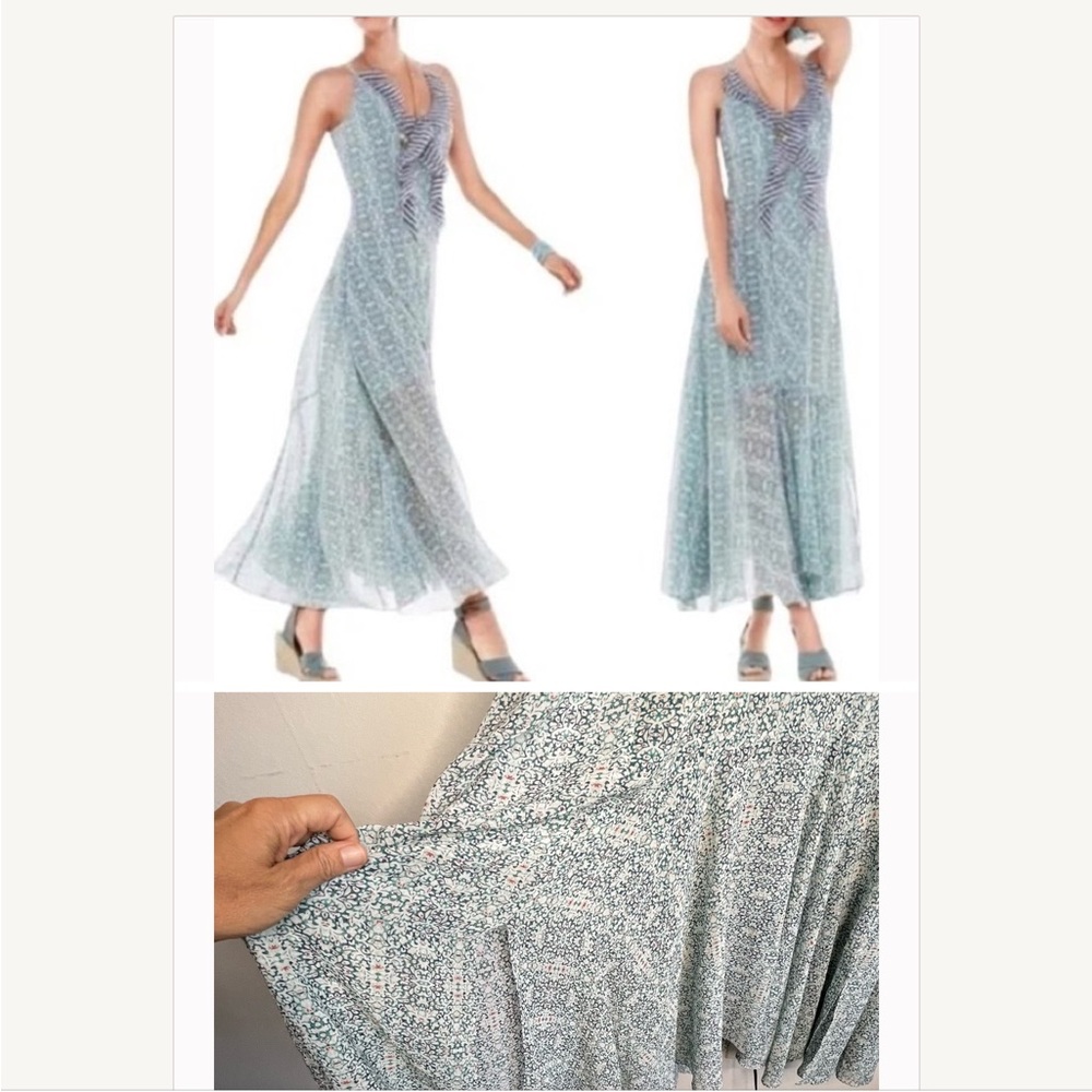 Elegant Green Sleeveless Dress. CABI